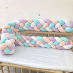 Braided Crib Bumper – 4 Strand | Premium Cotton & Hypoallergenic Fill