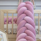 Braided Crib Bumper – Mermaid  | Premium Cotton & Hypoallergenic Fill