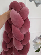 Braided Crib Bumper – 3 Strand | Soft Cotton Baby Bumper for Crib Protection & Nursery Decor