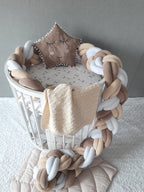 Double Braided Crib Bumper | Premium Cotton & Hypoallergenic Fill