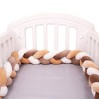 Braided Crib Bumper – 3 Strand | Soft Cotton Baby Bumper for Crib Protection & Nursery Decor