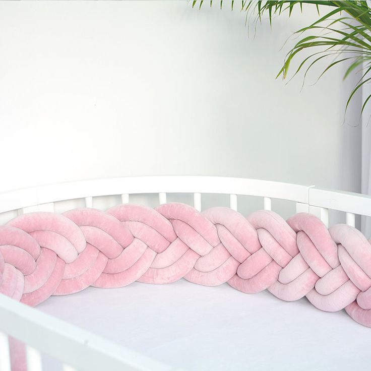 Double braided Crib Bumper | Premium Cotton & Hypoallergenic Fill