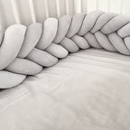 Braided Crib Bumper – Mermaid  | Premium Cotton & Hypoallergenic Fill