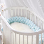 Braided Crib Bumper – 4 Strand | Premium Cotton & Hypoallergenic Fill