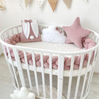 Braided Crib Bumper – 3 Strand | Soft Cotton Baby Bumper for Crib Protection & Nursery Decor