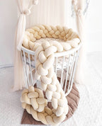 Braided Crib Bumper – 4 Strand | Premium Cotton & Hypoallergenic Fill