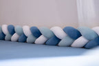 Braided Crib Bumper – 3 Strand | Soft Cotton Baby Bumper for Crib Protection & Nursery Decor