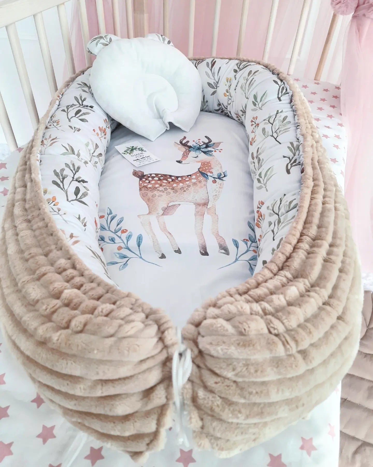 Baby Nest for Newborn. Cotton BabyNest