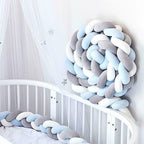Braided Crib Bumper – 3 Strand | Soft Cotton Baby Bumper for Crib Protection & Nursery Decor