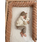 Braided Crib Bumper – Mermaid  | Premium Cotton & Hypoallergenic Fill