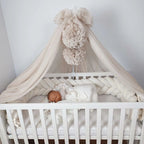 Braided Crib Bumper – Mermaid  | Premium Cotton & Hypoallergenic Fill