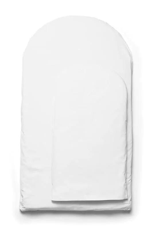 DockATot replacement pad set — two white organic cotton pads for Deluxe+ and Grand dock models
