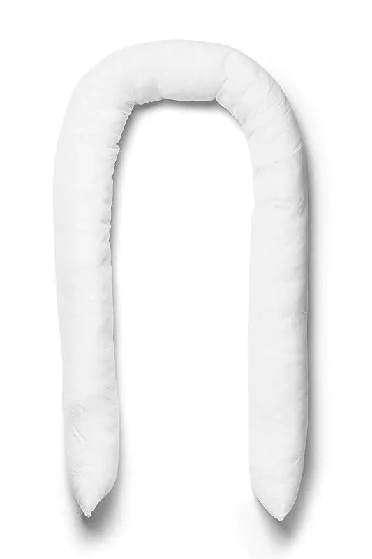 DockATot replacement tube — white U-shaped organic cotton bolster for Deluxe+ and Grand models