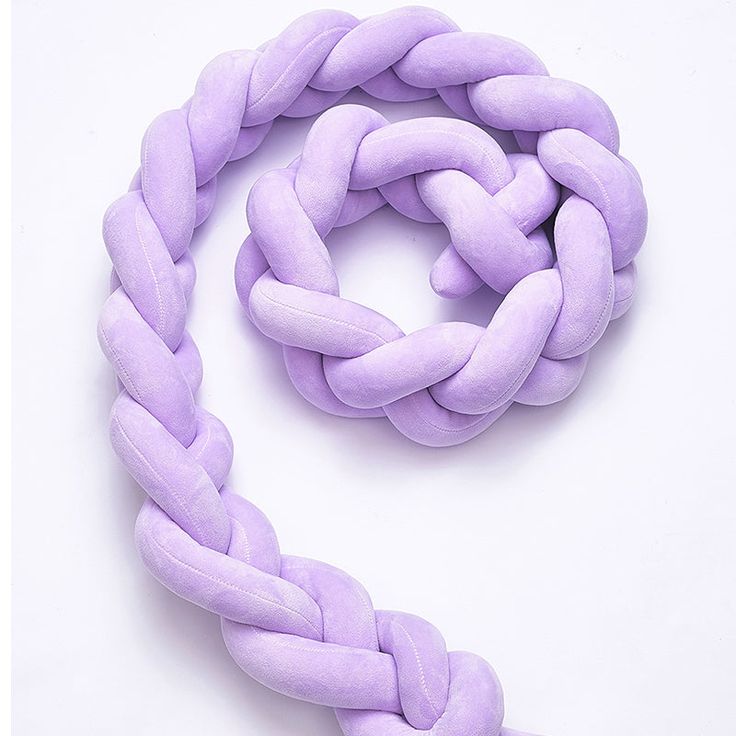 Braided Crib Bumper – 3 Strand | Soft Cotton Baby Bumper for Crib Protection & Nursery Decor