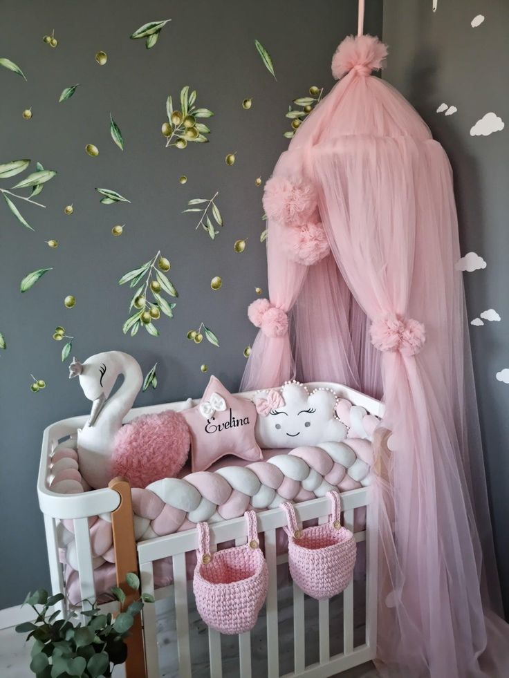Braided Crib Bumper – 4 Strand | Premium Cotton & Hypoallergenic Fill